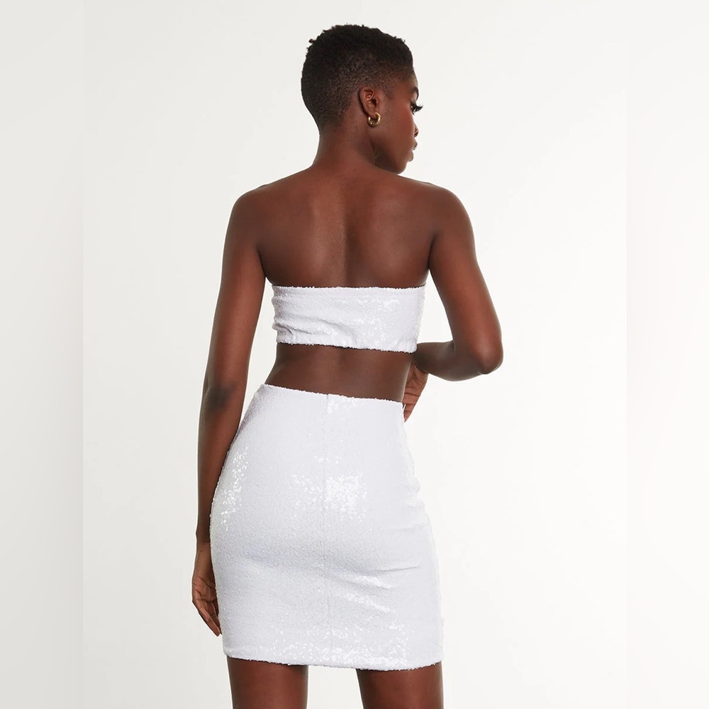 NWT Commando Sequin Mini Skirt- Medium- White